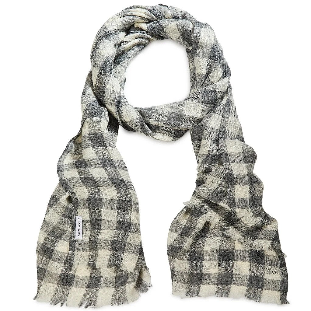 Sylvie Merino Scarf - Grey