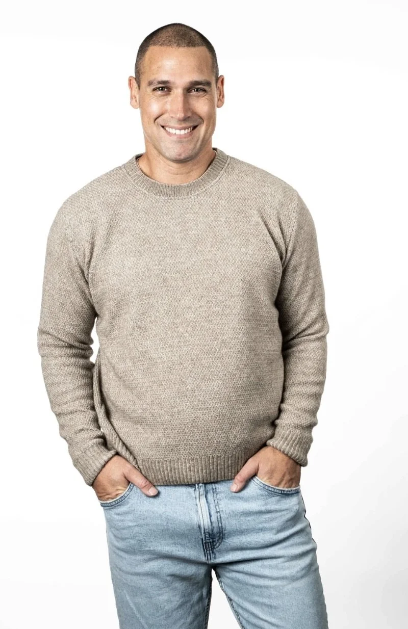 Koru - Moss Stitch Plated Jumper