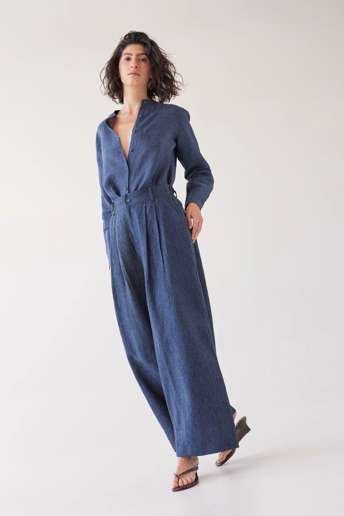 Eva's Sunday Easton Wide leg pant - Navy