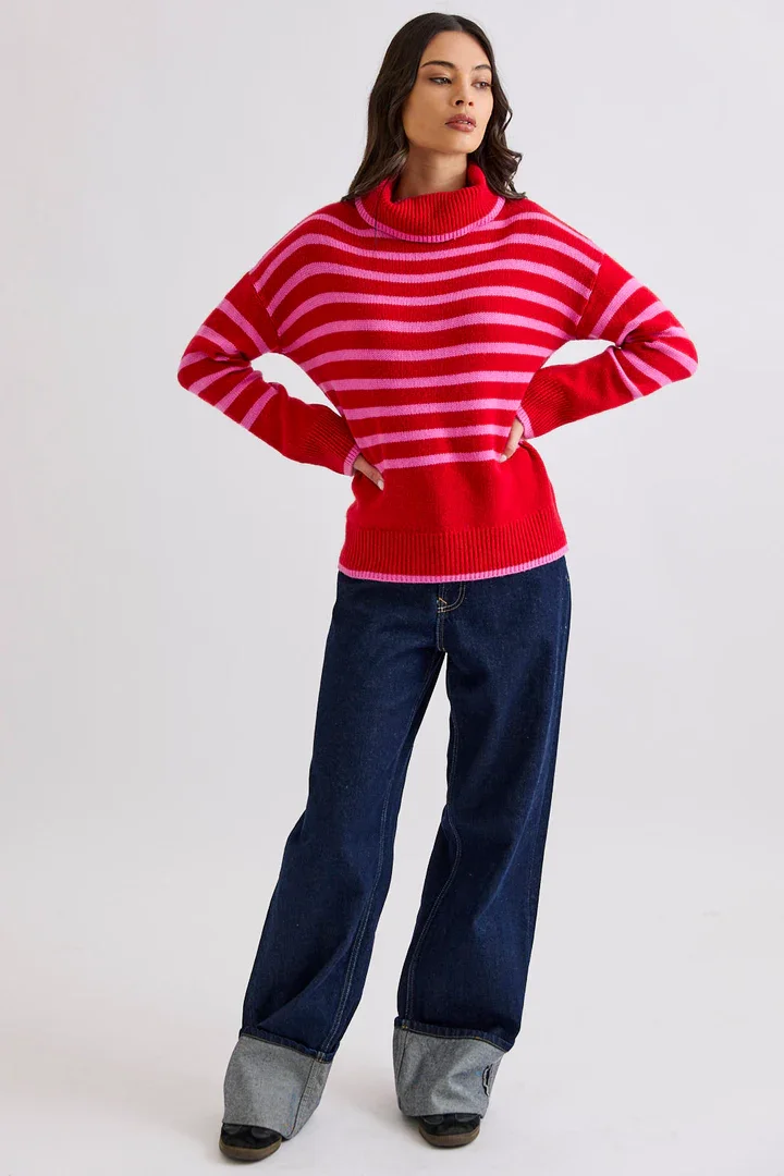 Mia-Fratino-Hunter-Stripe-Roll-neck-Poppy-Pink-albury.webp