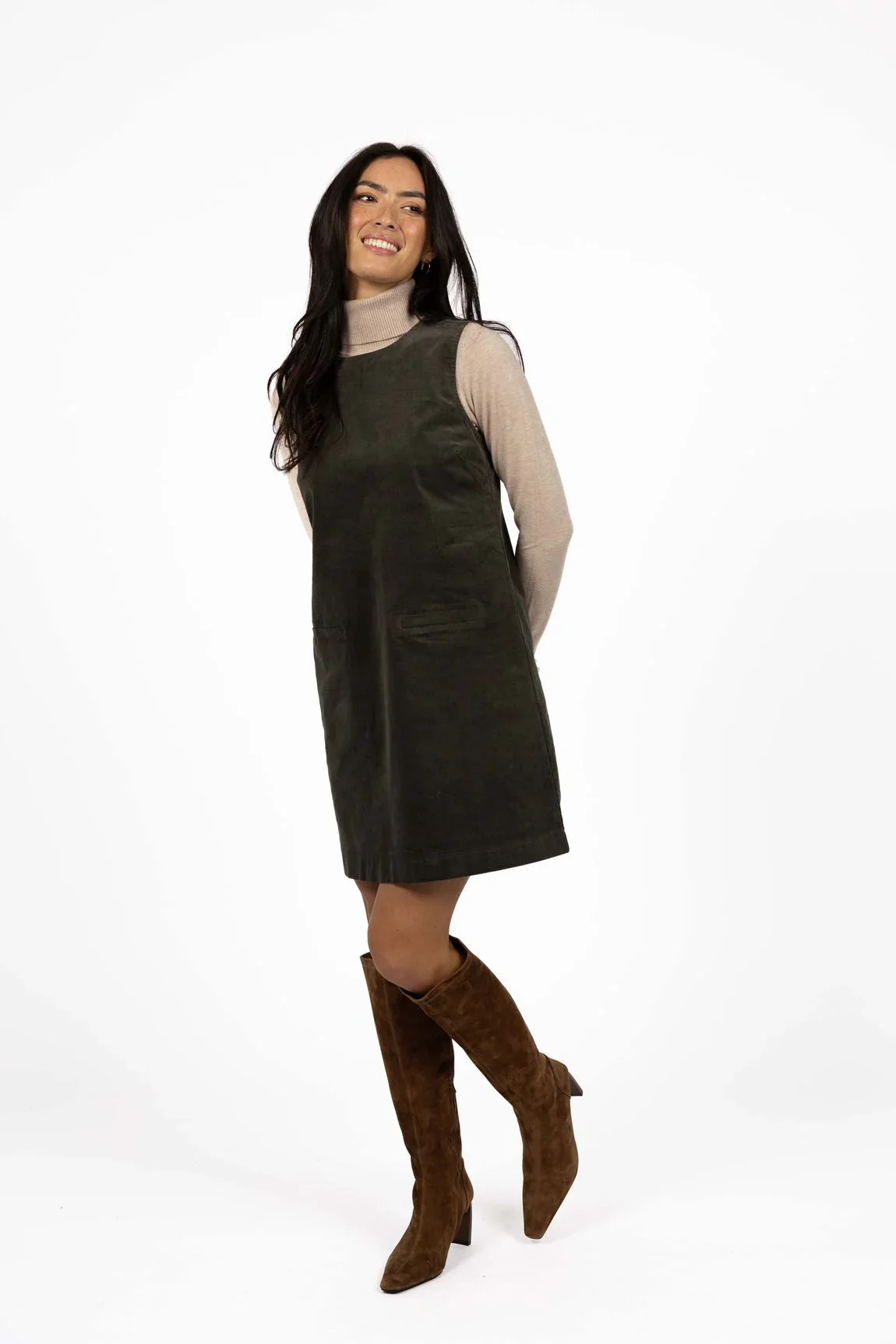humidity-nova-cord-dress-khaki-albury.webp