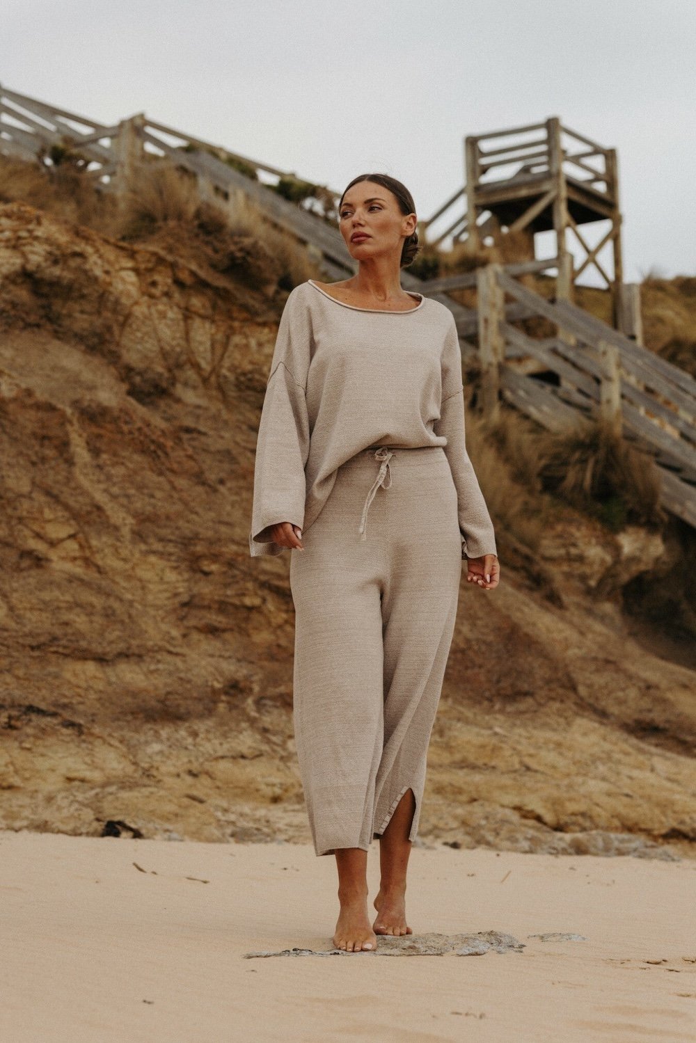 Talamaya Retreat Cotton Twist Pant - Sunset