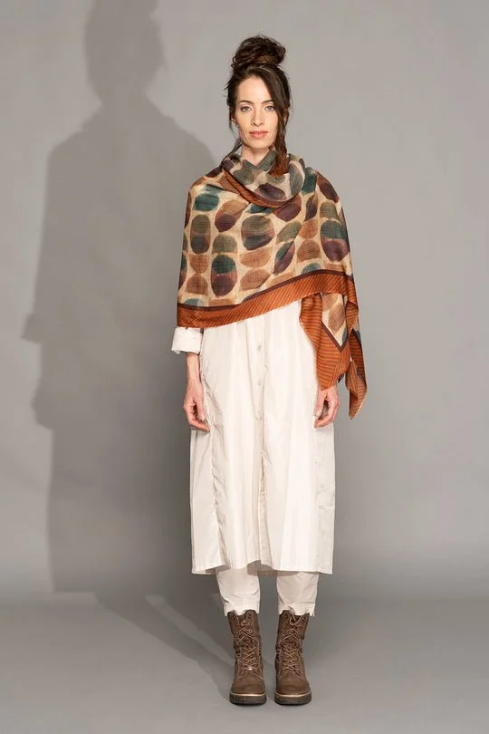 Yoko Noa Merino/silk scarf NA05