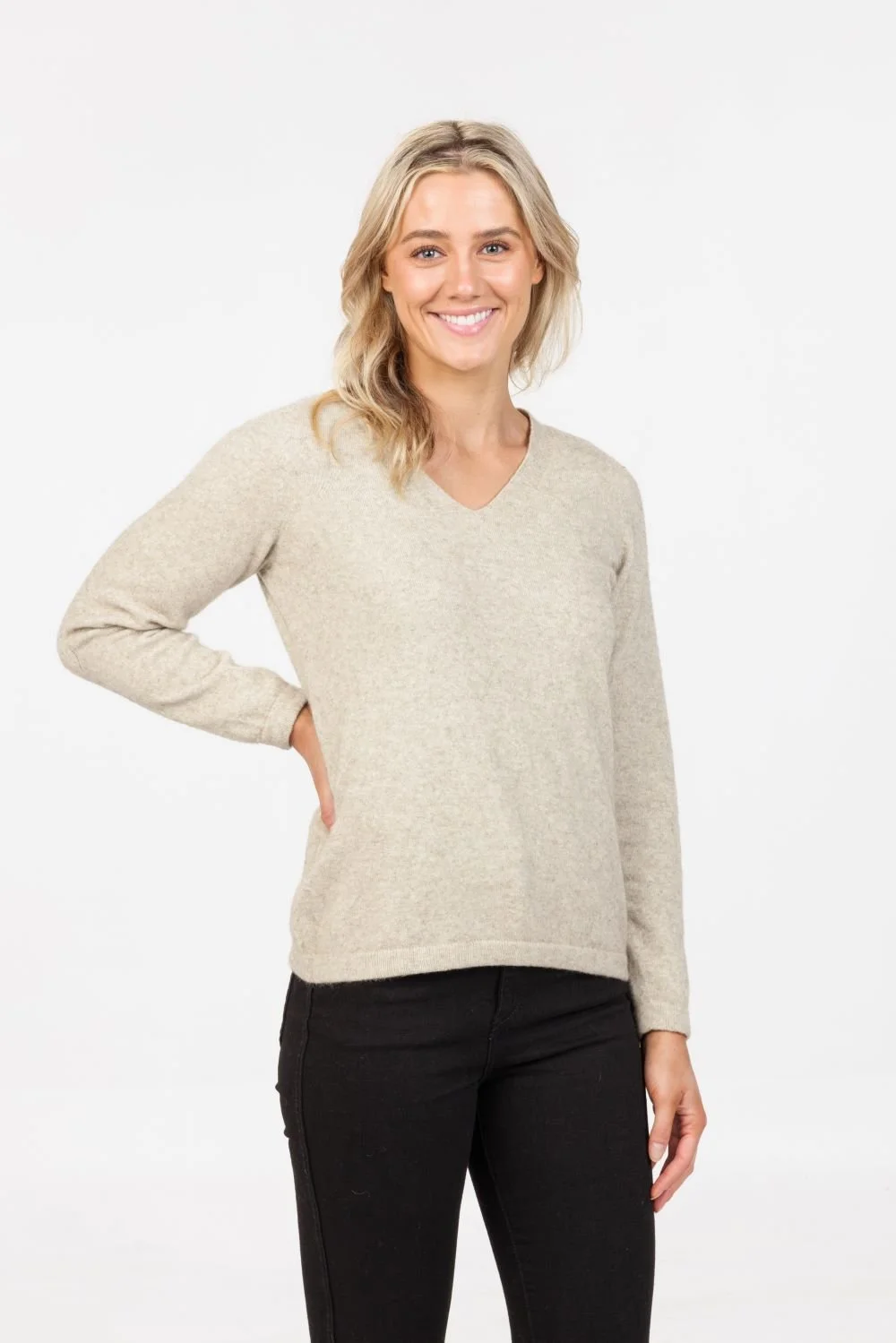Possum Merino Vee neck sweater