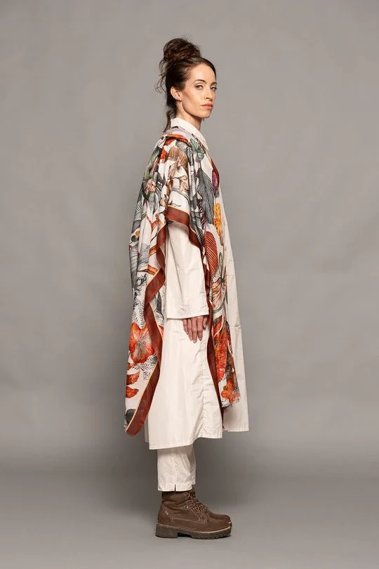 Yoko Noa Merino/silk scarf NA04