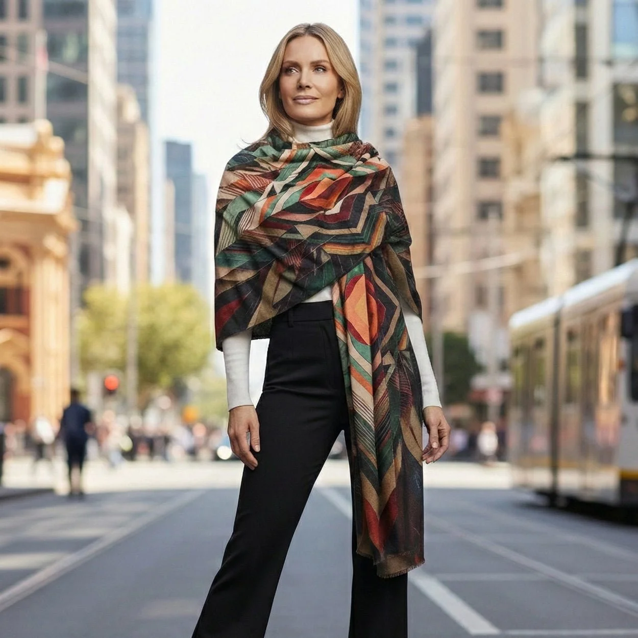 Agnes Cashmere and merino  scarf