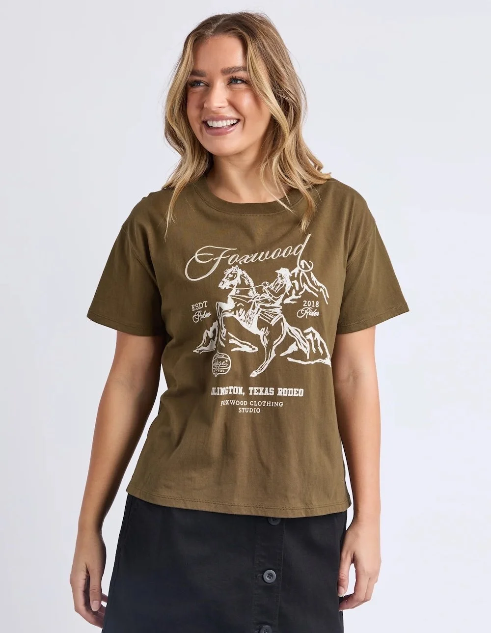 Foxwood Arlington Tee Dark Olive