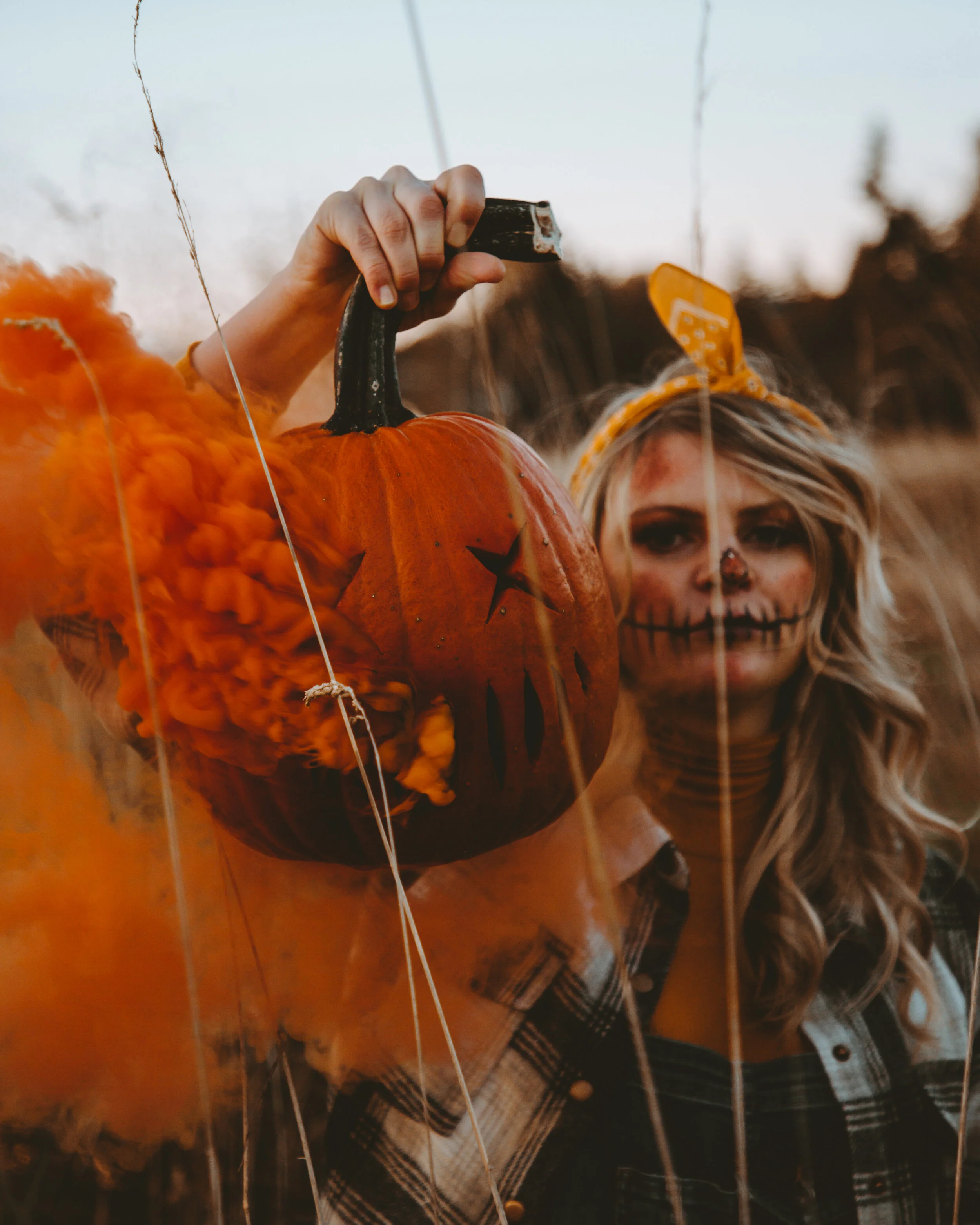 Spooky halloween photoshoot moments of wild