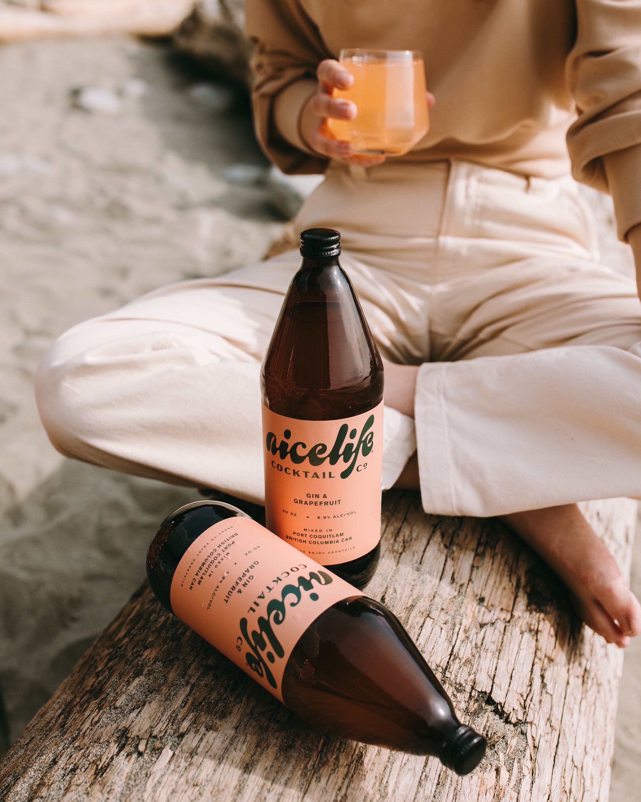 Cocktail brand photography for Nice Life Cocktails Co by Moments of Wild Photography