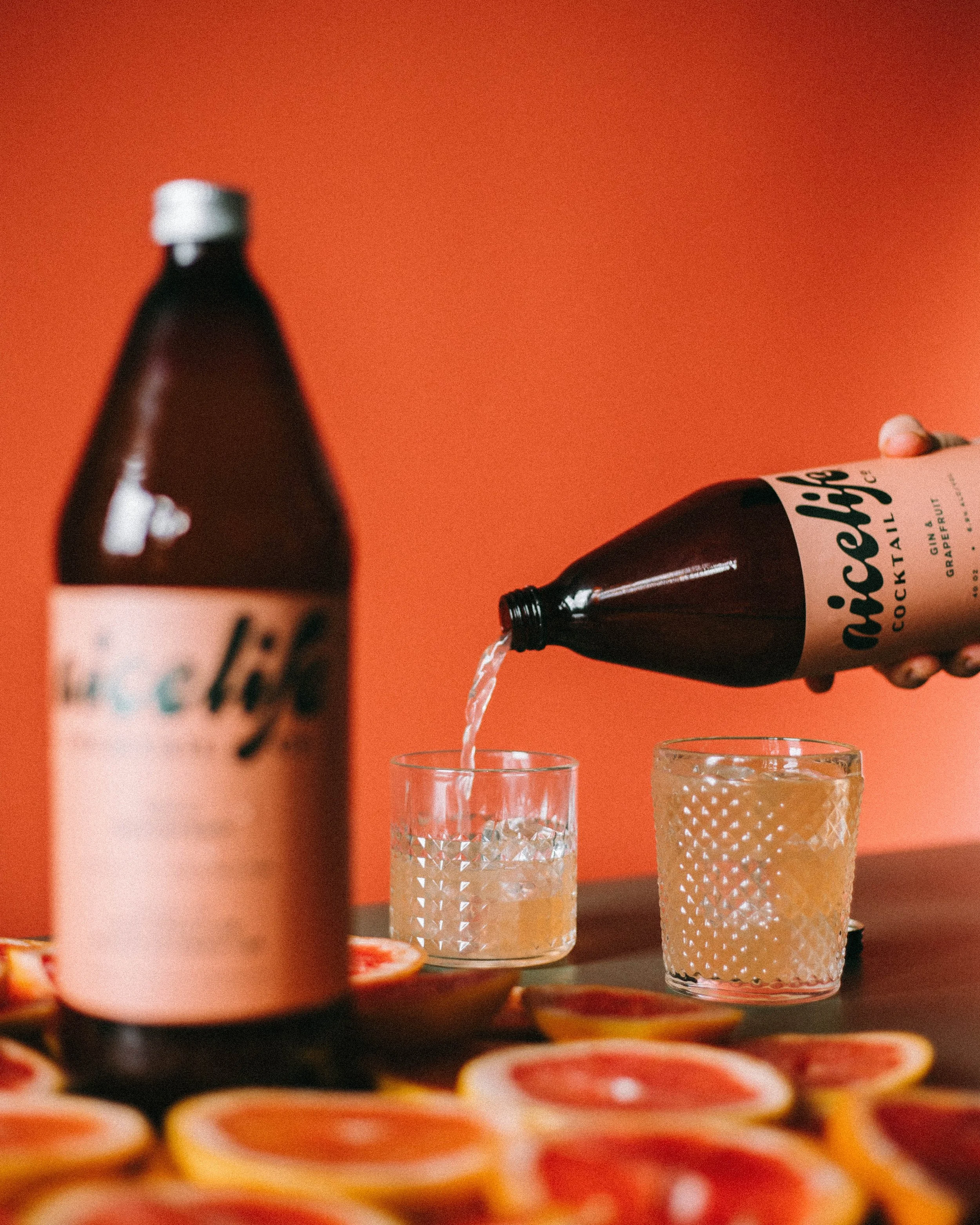 Brand photography for Nice Life Cocktails Co by Moments of Wild Photography