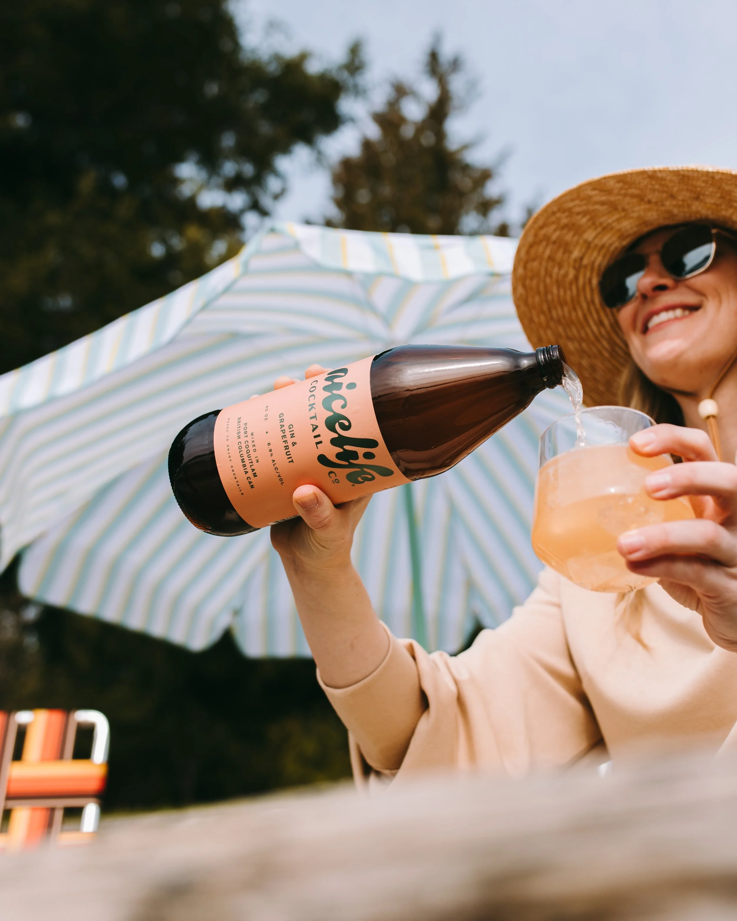 Cocktail brand photography for Nice Life Cocktails Co by Moments of Wild Photography