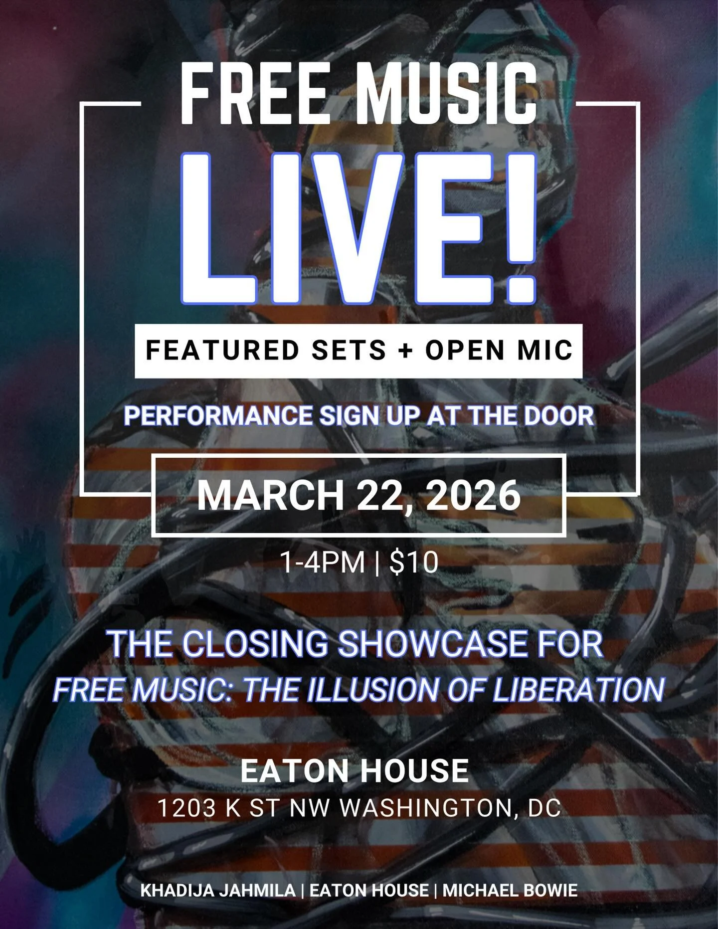 See the Vision. Support the Mission.

Join us for Free Music Live, the closing showcase for&nbsp;Free Music: The Illusion of Liberation. This final gathering features live sets from artists connected to the exhibition, highlighting original work that