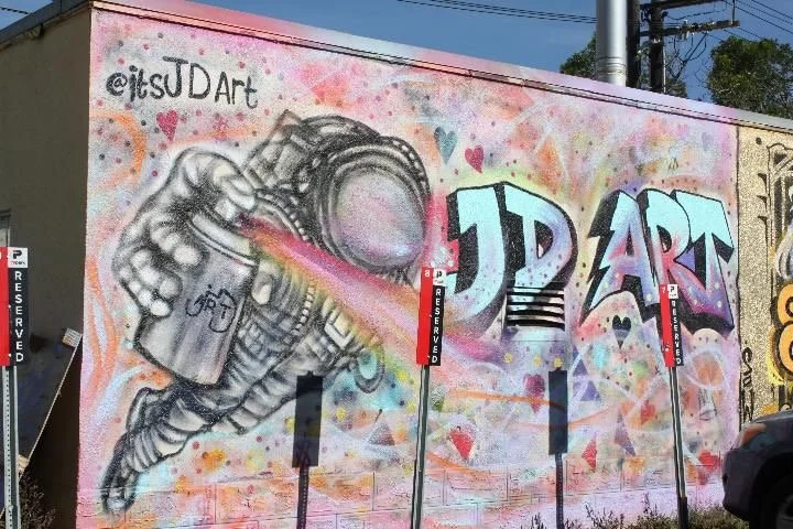 Chicago Deep Dish Pizza Graffiti Wall | Edmonton Mural by JD Art