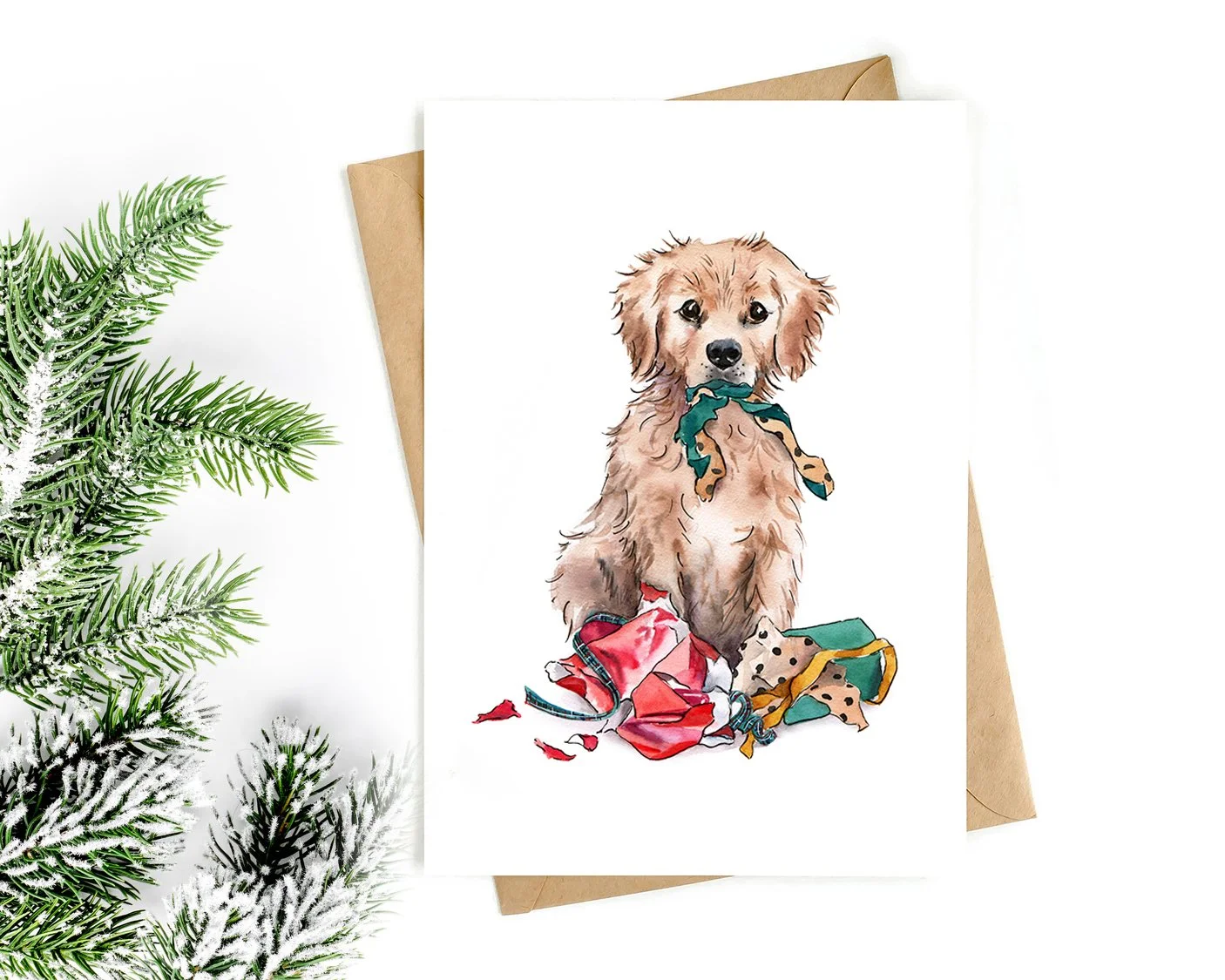 Greeting Card 'A Golden Christmas'