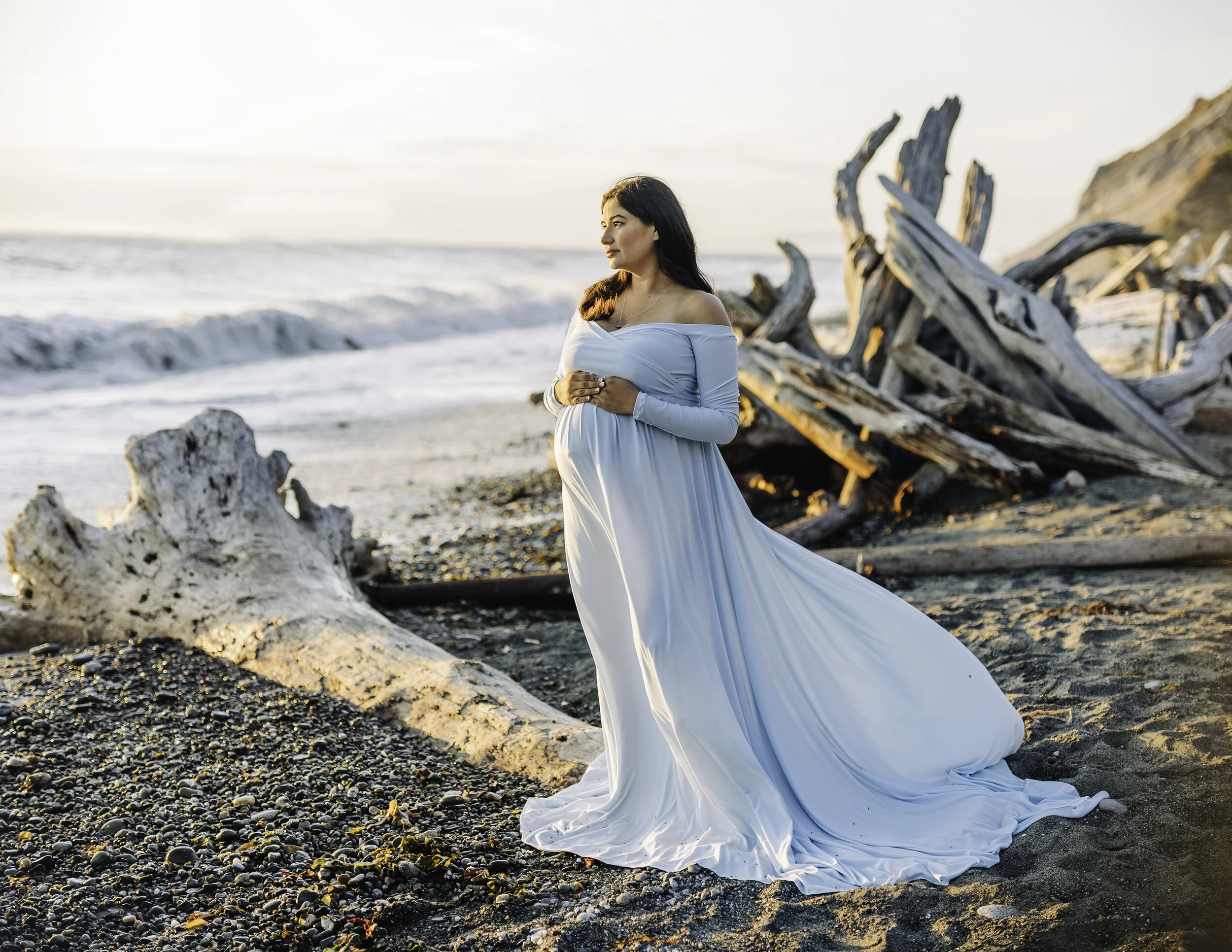  Maternity photo session at Fort Ebey State Park