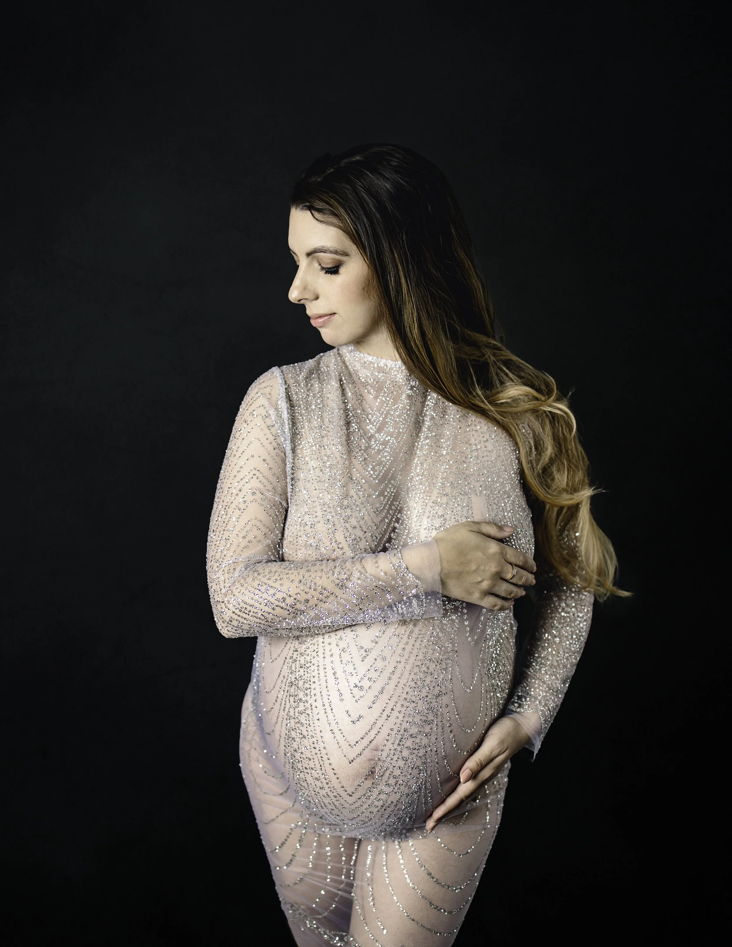 Studio Maternity Session in Catania, Sicily