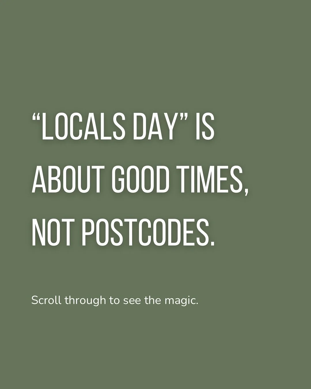 Right, we need to get this right for you.
Augustines of Portobello Locals Day isn&rsquo;t about postcodes - it&rsquo;s about good times.

Why did we create Locals Day? Because we wanted a Friday that feels easy - a space you can just drop into, no re
