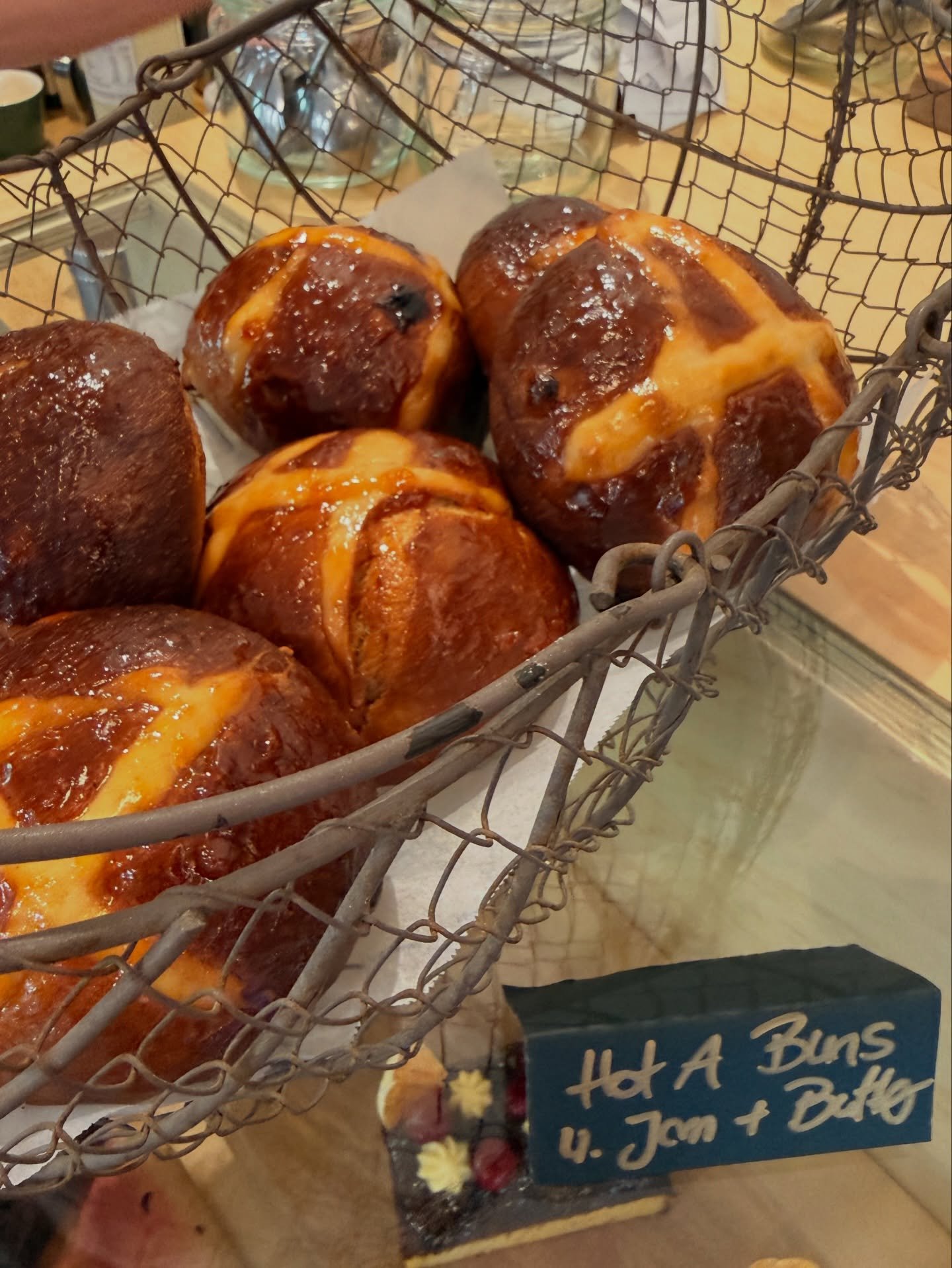 🐰 Hot A(ugustines) Buns are back!

Fresh out of the oven and back on the shelf from around 11am tomorrow &mdash; but they never last long.

Best enjoyed warm with a good spread of butter and one of our Augustines Jams: Black Doris Plum, Apricot, or 