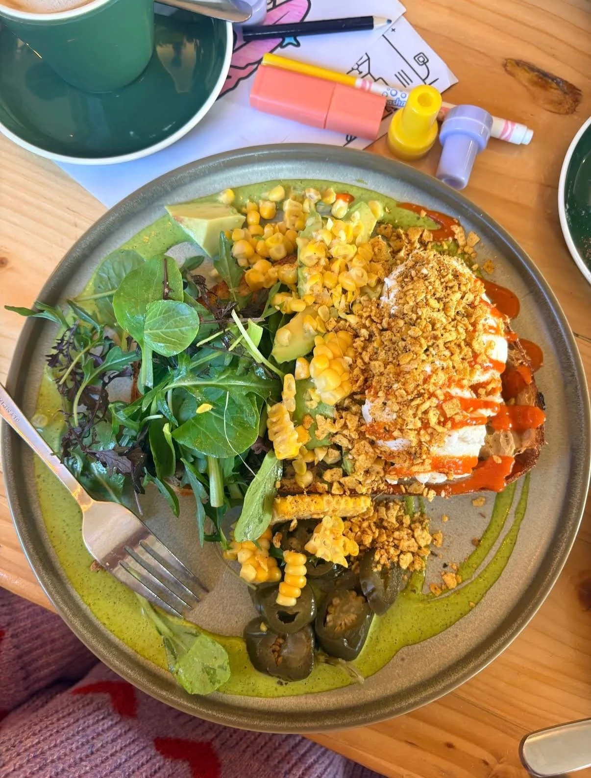 🌽 **Last Call for Our Seasonal Favorite!** 🌿🔥

Tomorrow is your final chance to enjoy our Eggs &amp; Avo with sweet corn, greens, herb mayo, red pepper sauce, jalape&ntilde;os (if you like a kick), and corn crunch, served on fresh housemade sourdo