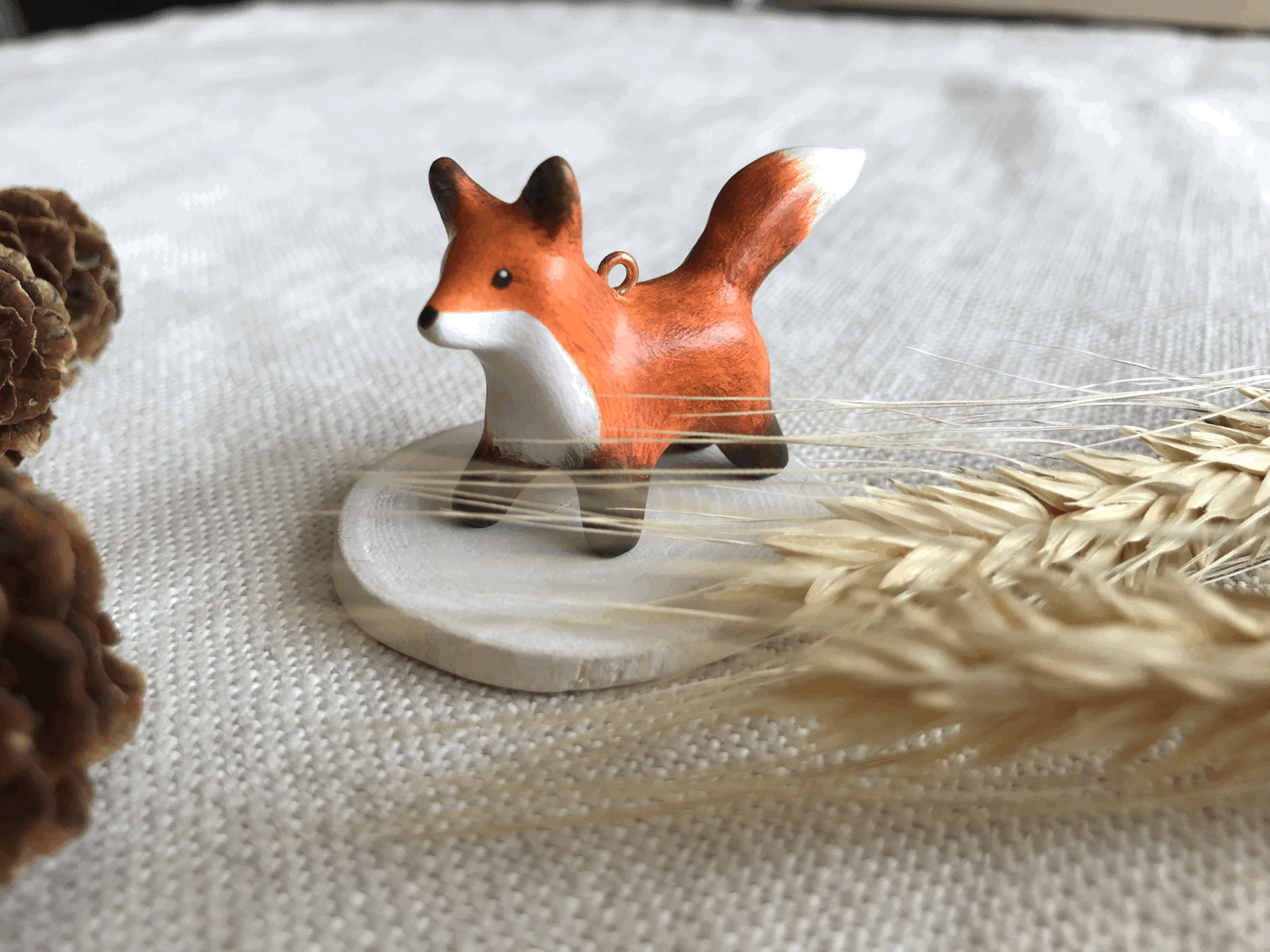 Petite sculpture-pendentif Renard 2