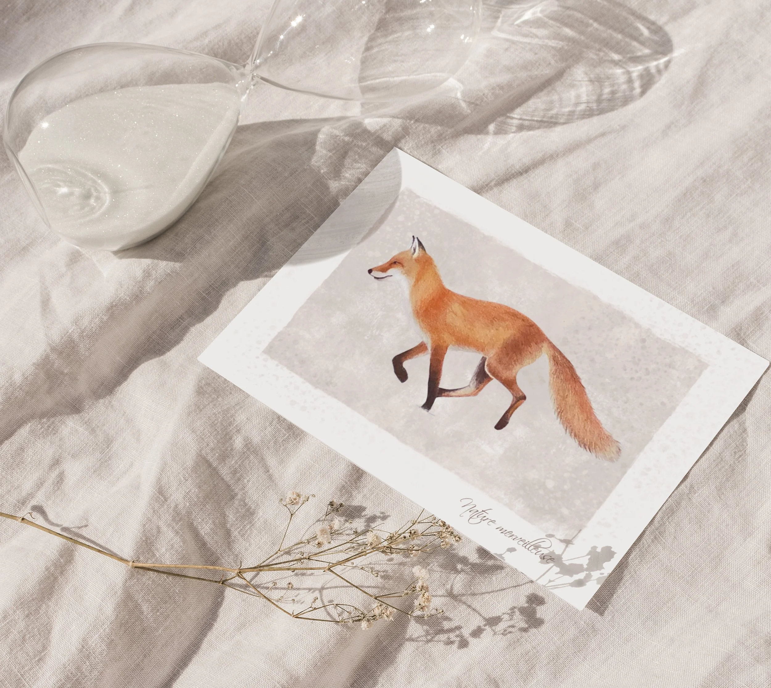 Le renard - Nature Merveilleuse - Carte Double