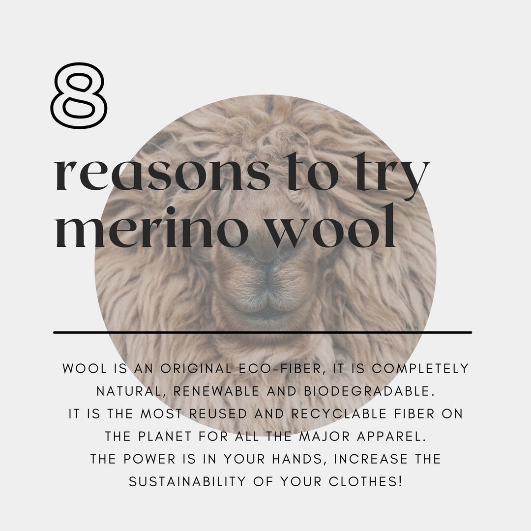 ♻️Nature Renews🤩
🐏Wool warms and comforts your body, breathing in harmony with your skin. Soft wool fibers can regulate body temperature in all weather conditions and resists odors. Durable, lightweight and soft, and versatile use of choice range f