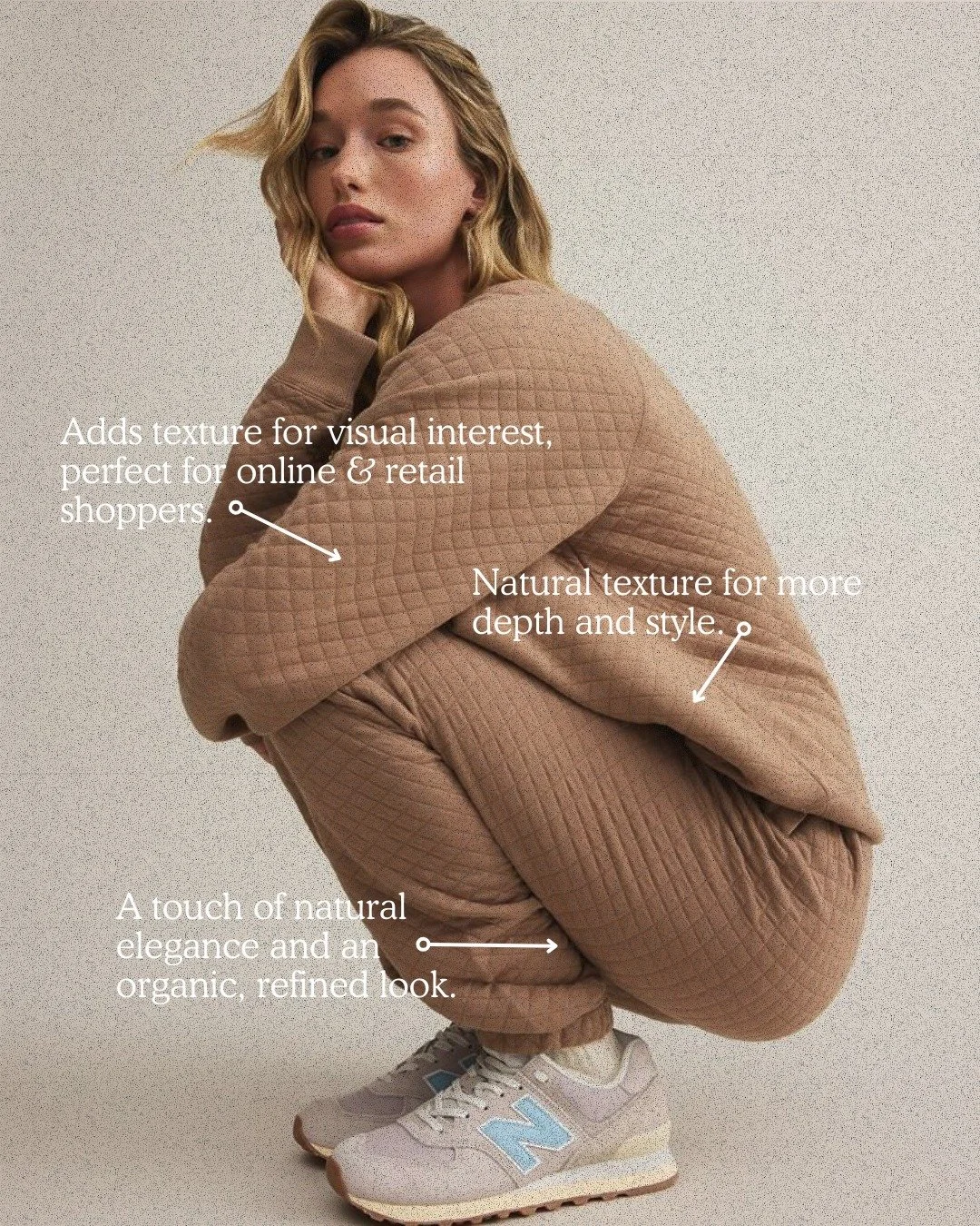 Minimal tones, maximum comfort. 🌿
Recycled textures shaped for relaxed silhouettes &mdash; softness you can live in, everyday. 👟👕

#labtexcoltd #labtex #innovativematerials #sustainablefabrics #sustainabledevelopment #trendforecasting #Sustainable