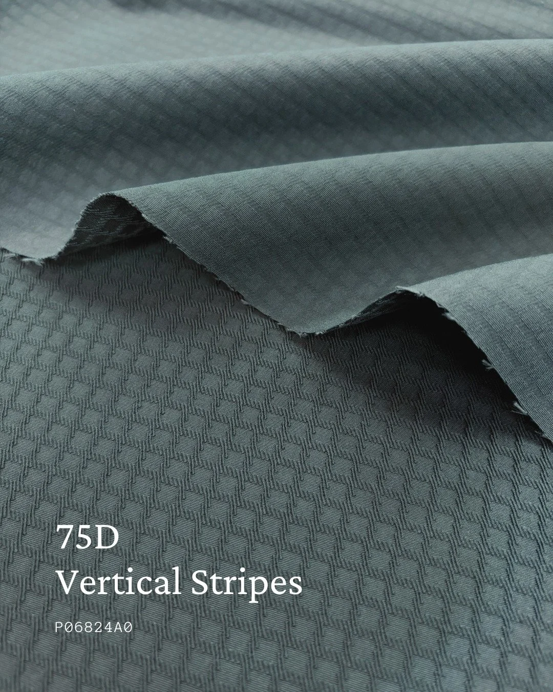 75D Vertical Stripes 🧵
Modern structure with subtle dimension.
A sleek fabric designed for refined style and technical versatility. ✨

#labtexcoltd #labtex #innovativematerials #sustainablefabrics #sustainabledevelopment #trendforecasting #75DStripe