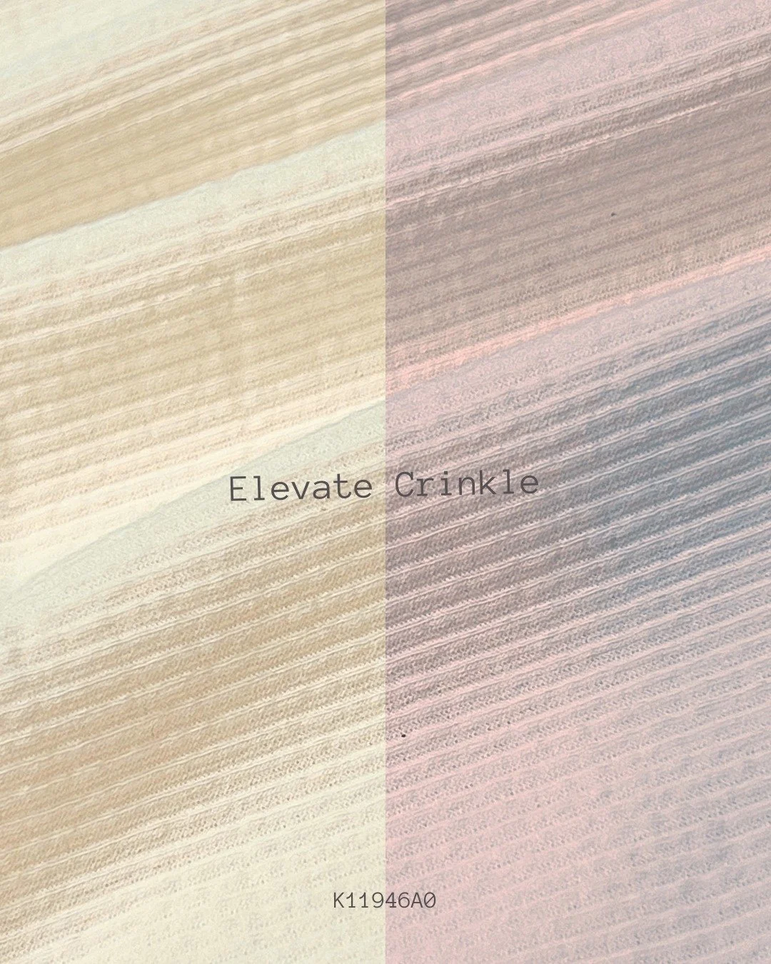 ✨ Elevate CRINKLE &mdash; Designed for Ease ✨
 
K11946A0 is made for modern lifestyles that value comfort and simplicity.
The subtle crinkle texture helps reduce care concerns while keeping a clean, casual appearance.
Its cotton-rich composition make