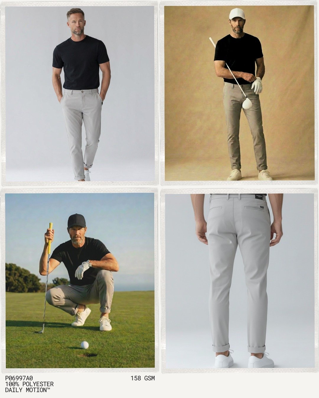 ✨ CozyTwill | P06997A0 &ndash; Elevate Stretch &amp; DAILY MOTION&trade; ✨
 
Move freely. Stay comfortable. 🤸♂️🌿
 
Designed for seamless movement from the golf course ⛳ to everyday life 🏃♀️,
this CozyTwill fabric delivers soft touch comfort, excel