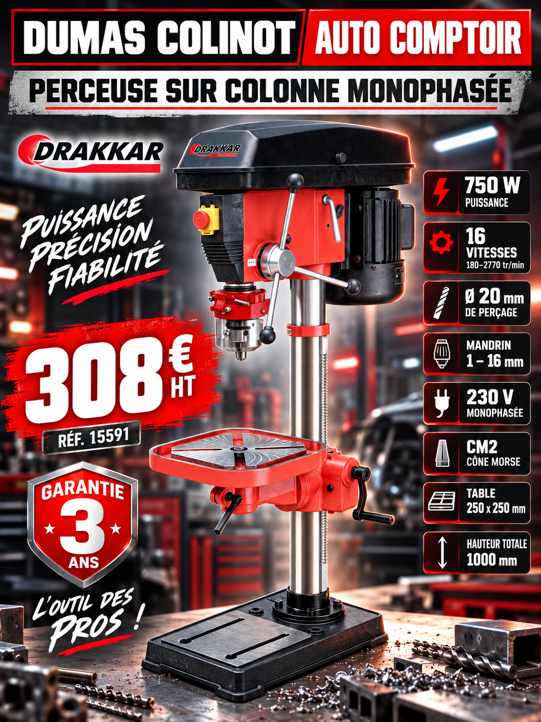 Perceuse à colonne DRAKKAR – Offre professionnelle.png