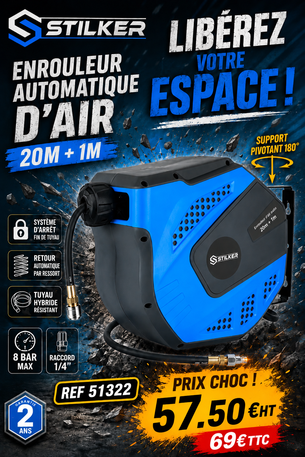 Enrouleur d’air automatique STILKER avec référence 51322.png