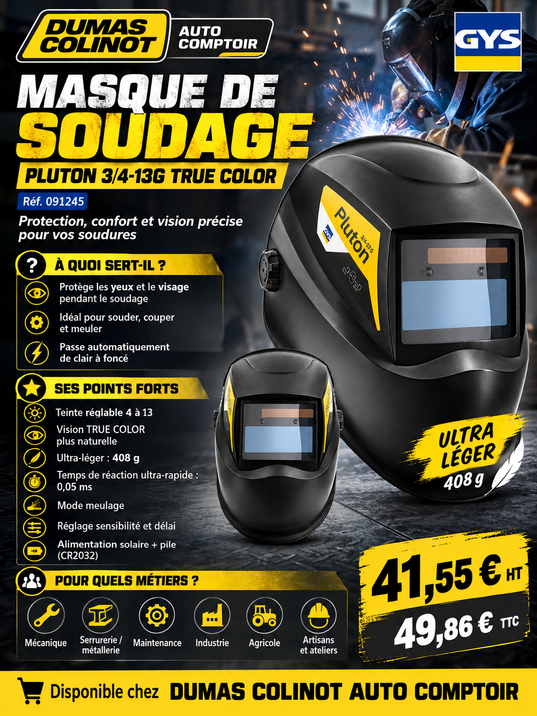 Affiche commerciale du masque de soudage Pluton.png