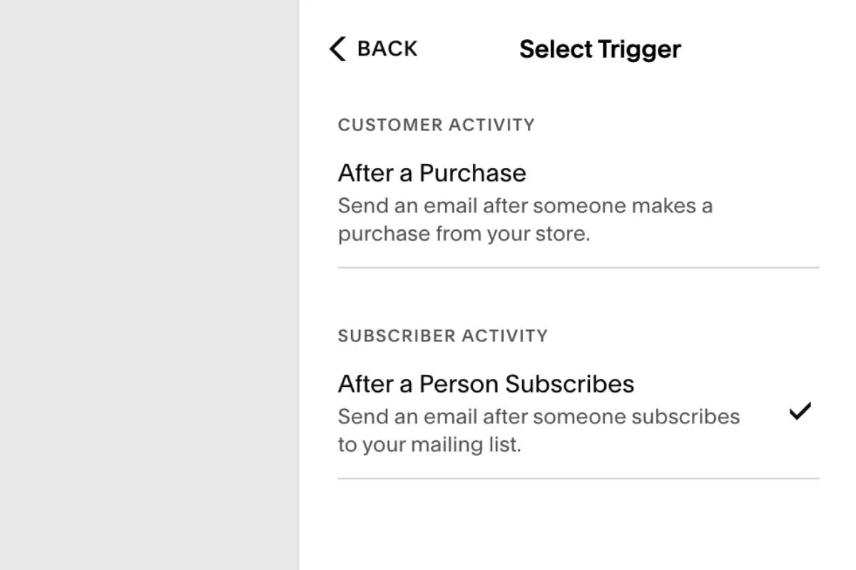 Squarespace email campaigns review - automations
