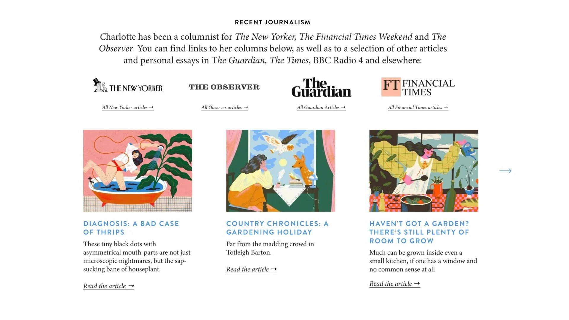Charlotte Mendelson recent journalism