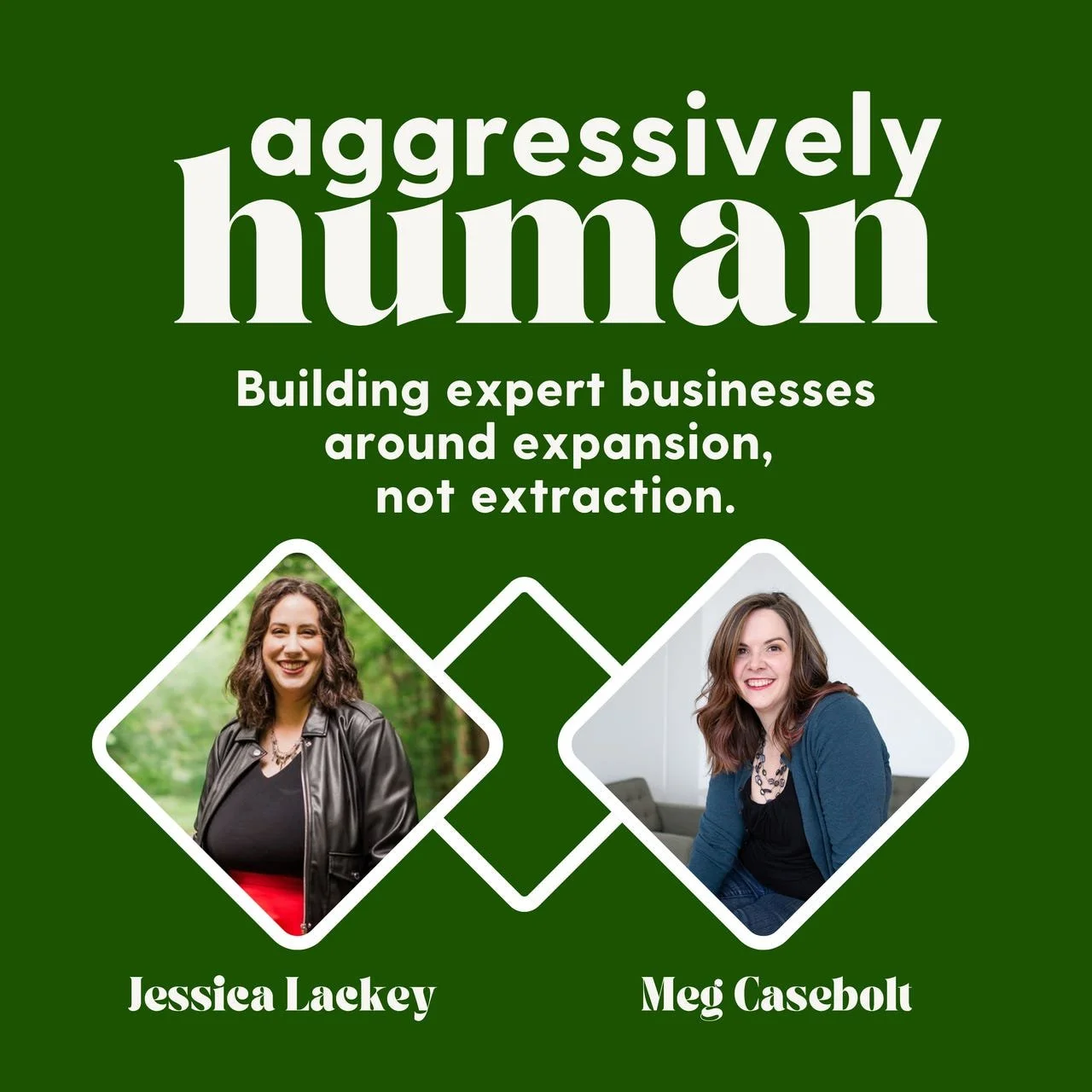 AGRESSIVELY HUMAN podcast cover