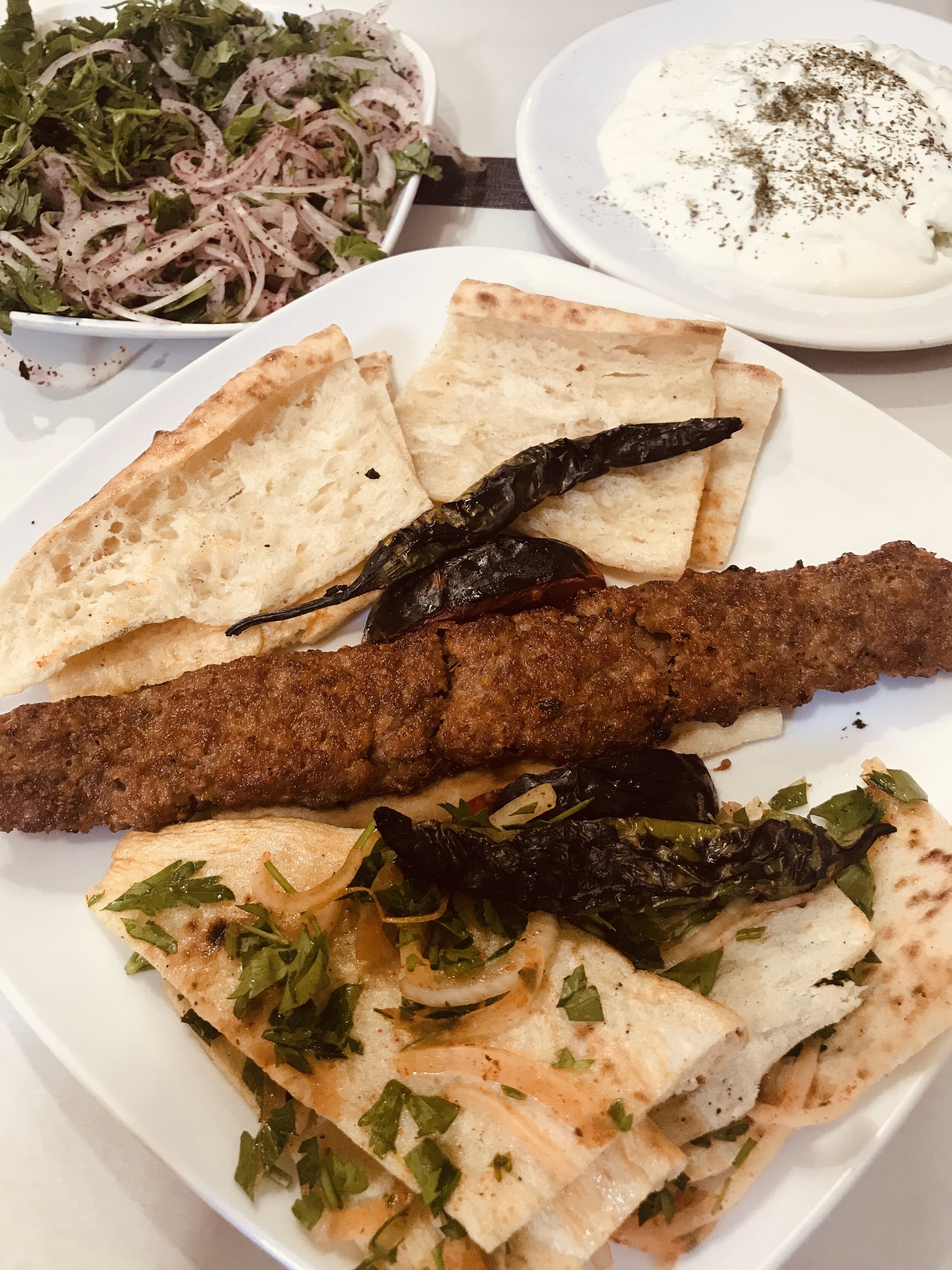 Kebabci Mesut's delish Adana kebab!