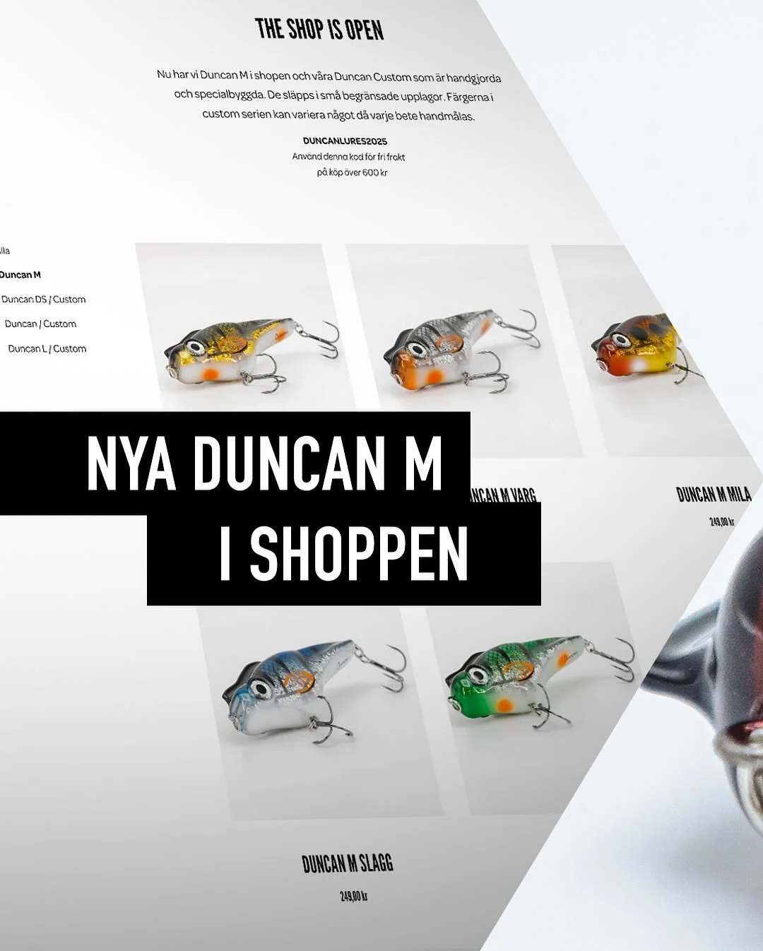 Nu finns nya Duncan M i webbshoppen. Efter en l&aring;ng resa att ta fram ett bete baserat p&aring; v&aring;rat custom-bete Duncan s&aring; finns det &auml;ntligen i butiken.

N&auml;r vi skapade Duncan M var m&aring;let enkelt: att ge fler m&ouml;jl