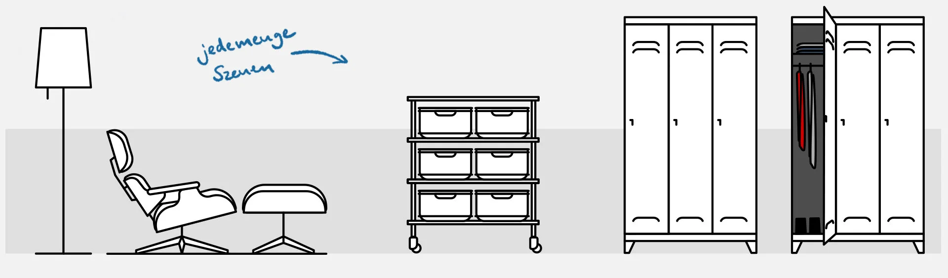 Visuelle Gestaltung der kompletten Animation.