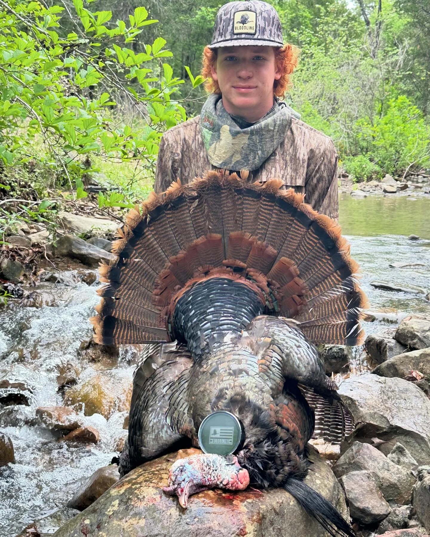 Braedon was able to capitalize on youth season in Oklahoma with a nice longbeard.  #keepitinyourbloodline #turkeyseason #customcalls