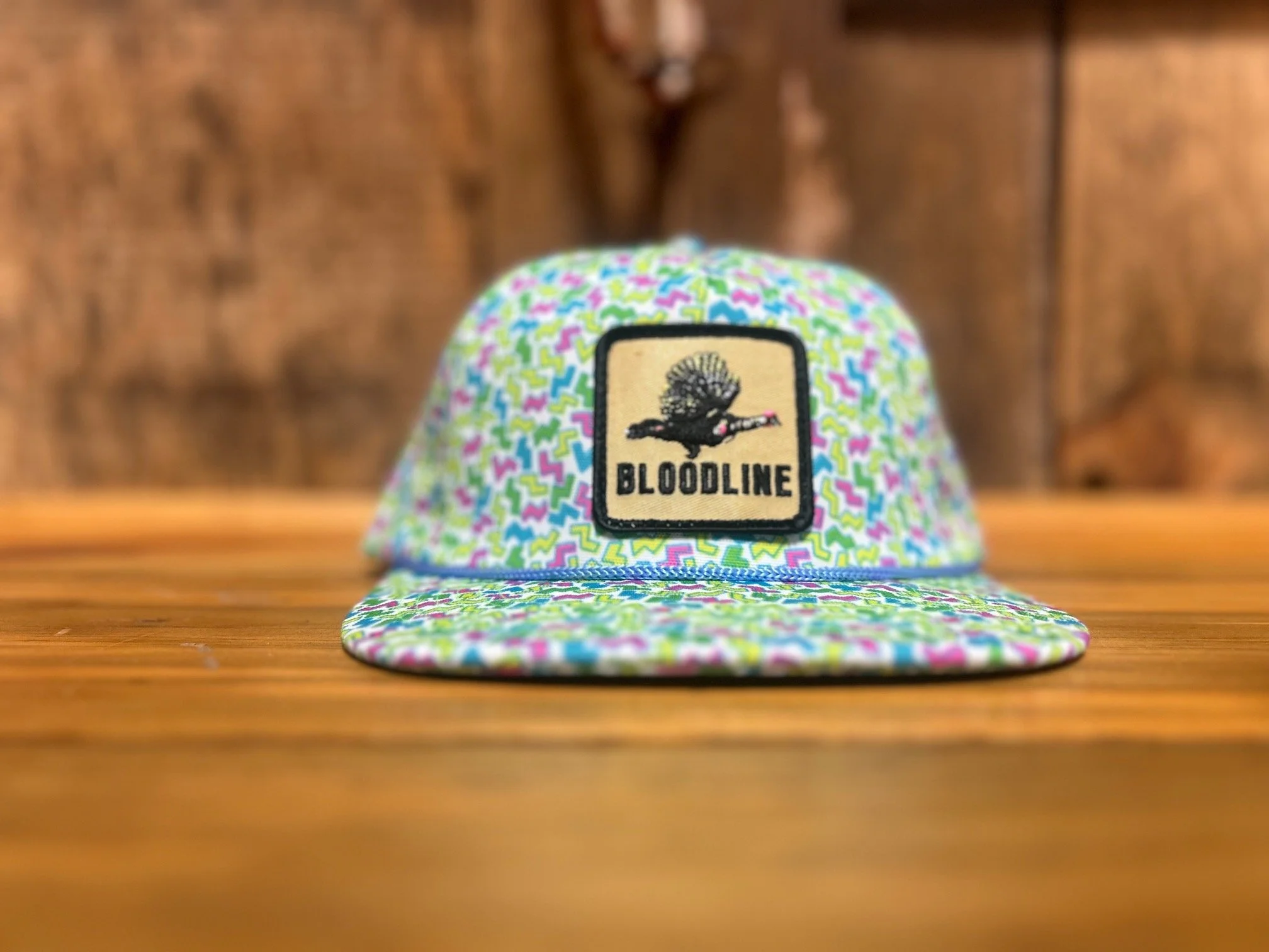 Party Bloodline Embroidered Colored Patch Rope Hat