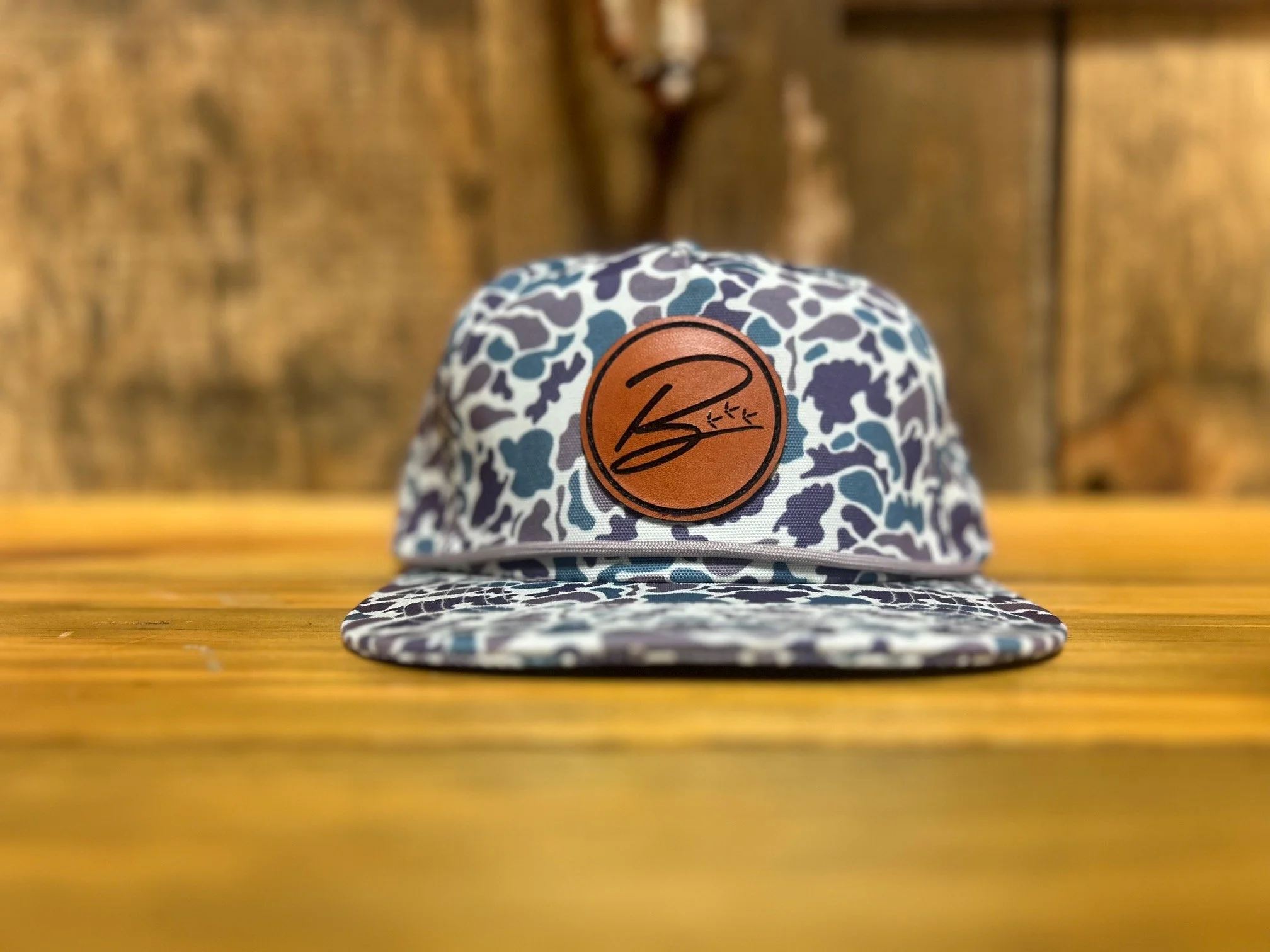 Lagoon Rope Hat Genuine Leather B patch