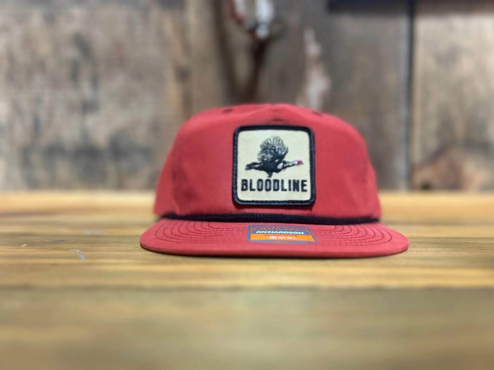 Orange/Black Rope Bloodline Embroidered Patch Hat