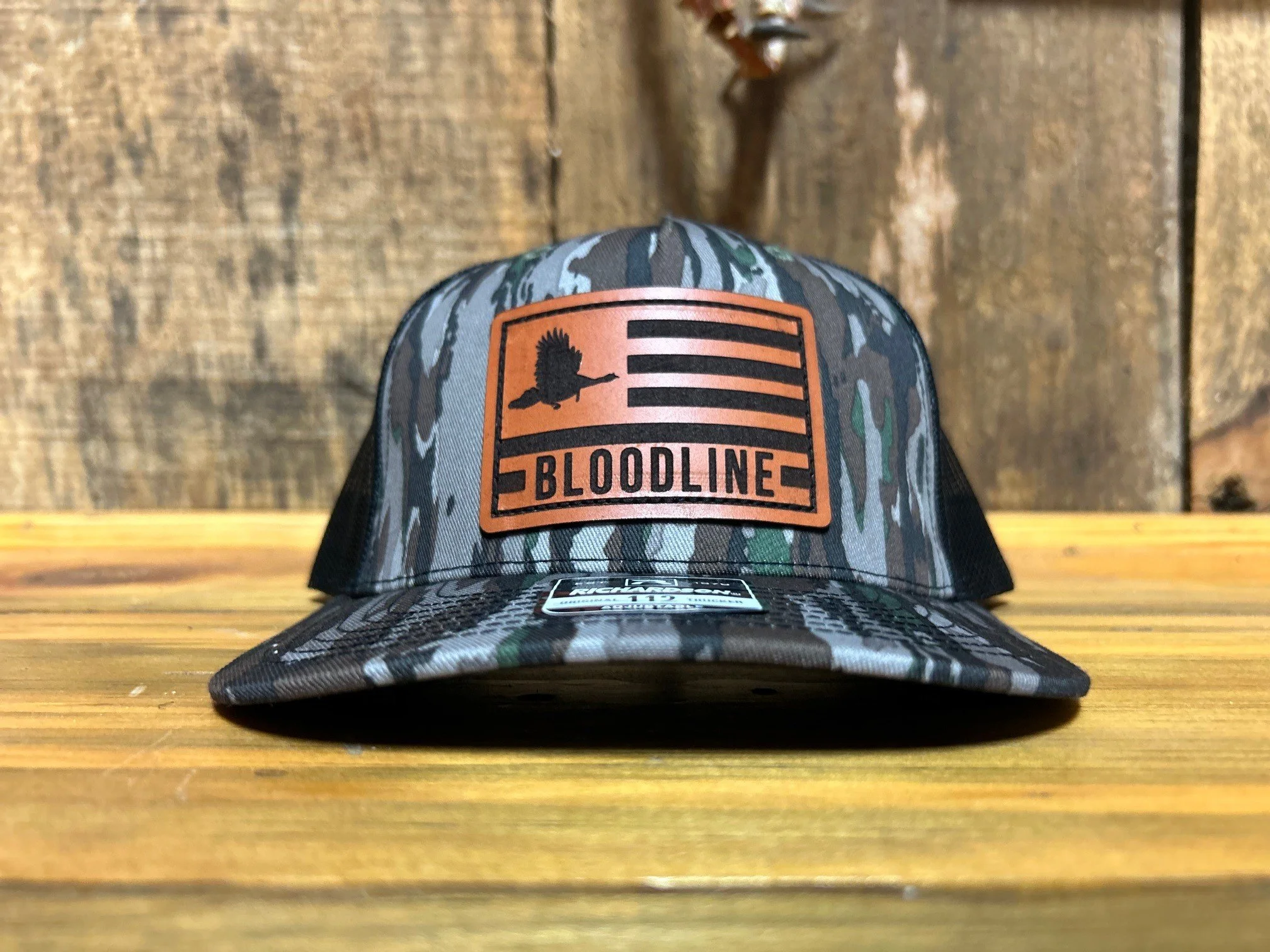 Realtree Original Bloodline Flag Leather Patch Hat