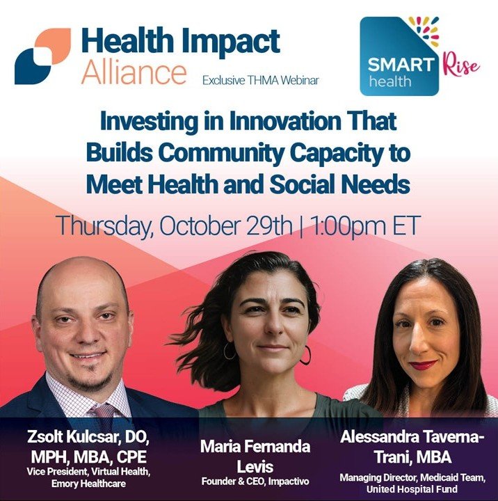 Investing in Innovation That Builds Community Capacity to Meet Health and Social Needs