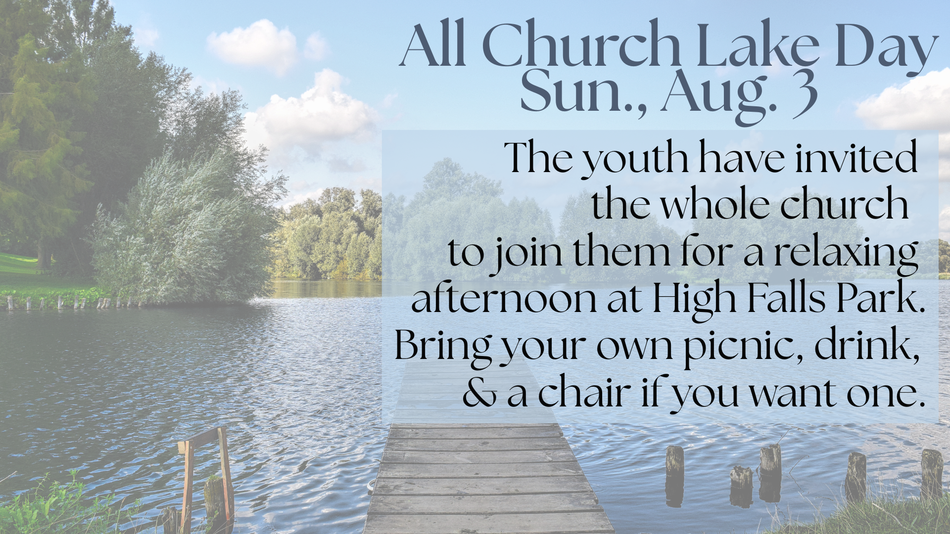 All Church Lake Day