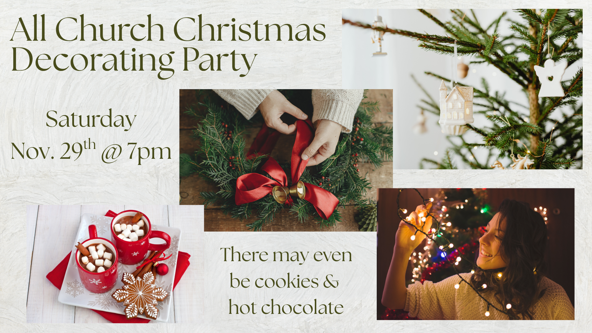 Church Decorating Party