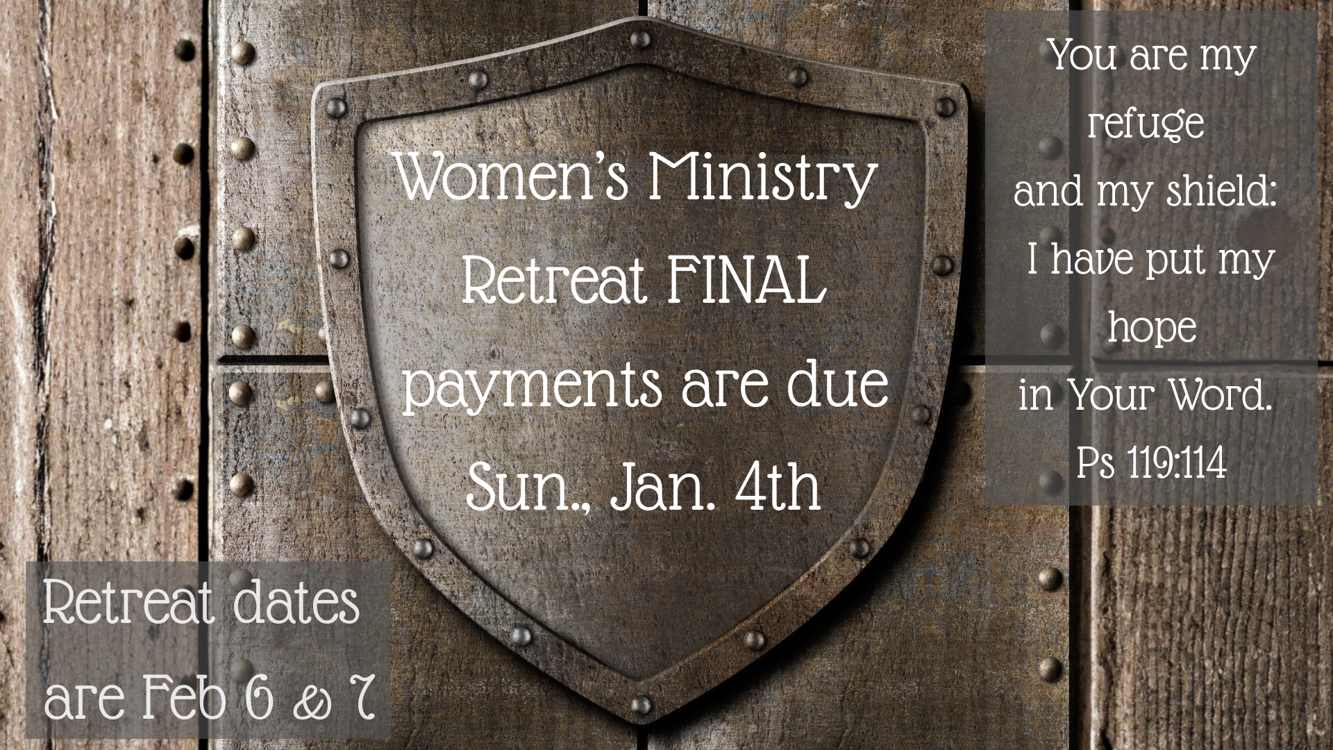 Women's Retreat