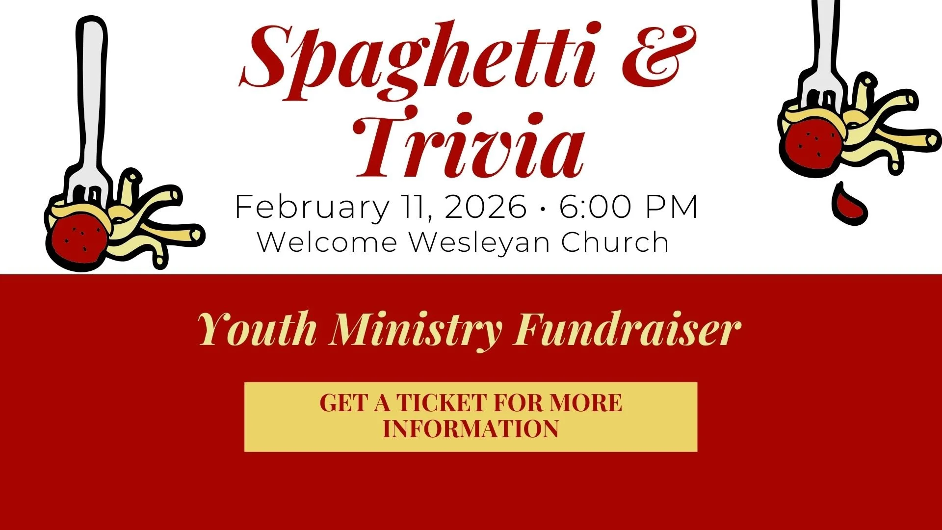 Youth Spaghetti Dinner Fundraiser