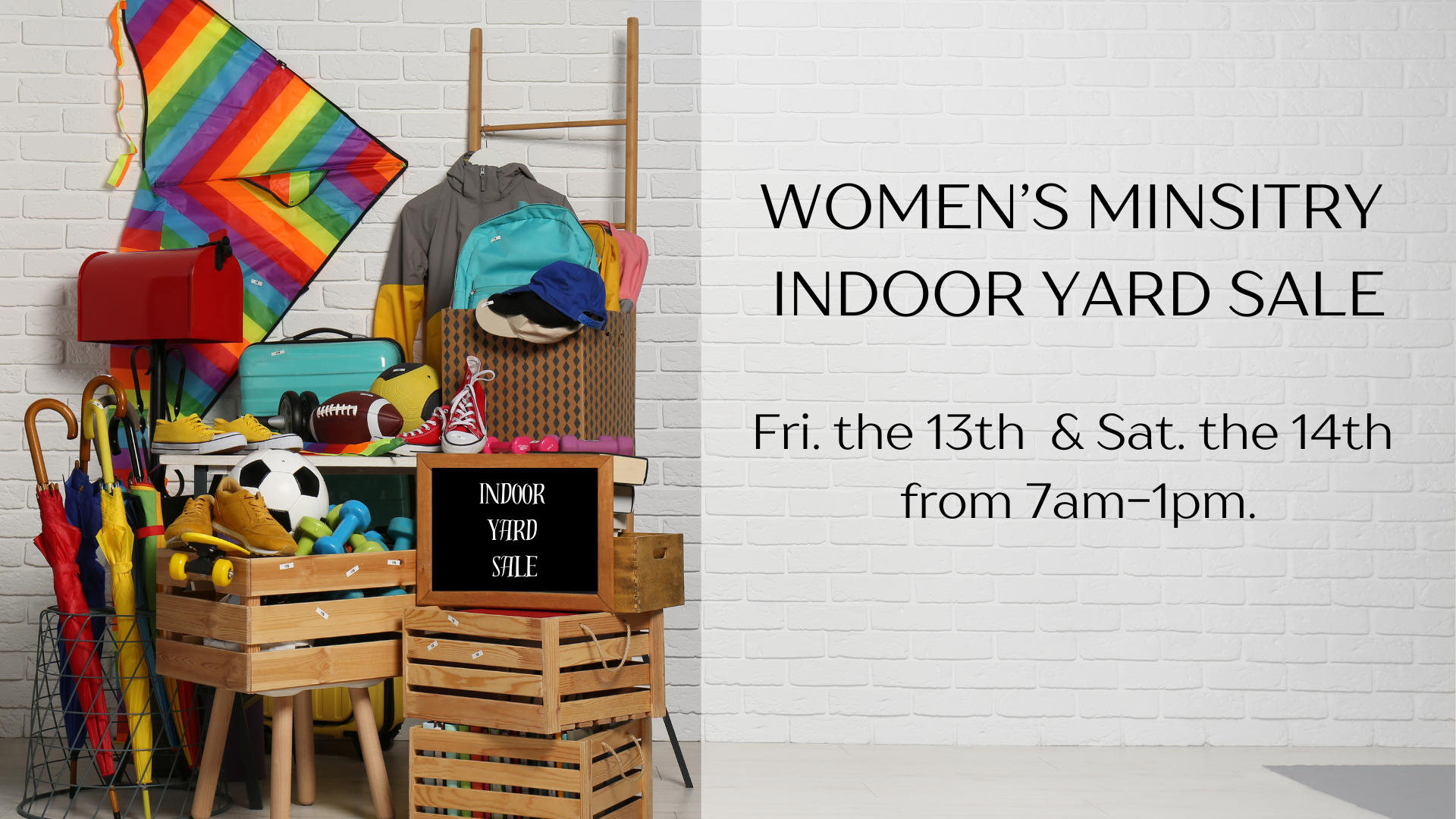 Women's Ministry Yard Sale